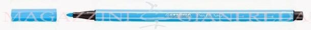 STABILO Pen 68 - pennarello punta media blu fluorescente
